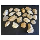 Several Pieces of Native American Worked Stone