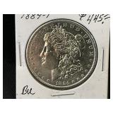 1884 -P Morgan Silver Dollar $1 BU