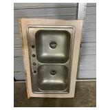 Double-Basin Stainless Steel Sink