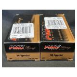 2 NEW PMC Bronze 38 Special 132 Grain Ammo