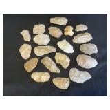 Several pieces of Native American Worked Stone