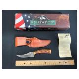 Bear & Son Stag Delrin Upswept Knife