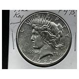 1922-S Peace Silver Dollar