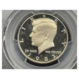 1983-S Proof Kennedy Half Dollar *CASED & GRADED*