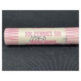 1974-D Roll of 50 Pennies