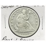 1853 Seated Liberty Half Dollar *Rays & Arrows*