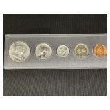 1963 Silver Year Coin Set CASED
