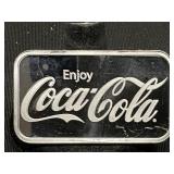 One Oz. Silver Coca Cola Bar