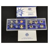 2003 US Mint Proof Set Coins & State Quarters