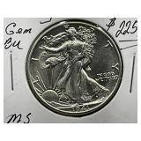 1941-D Silver Walking Liberty Half Dollar