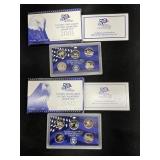 2001 & 2002 US Mint State Quarters Proof Sets