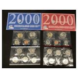 2000 US Mint D & P Uncirculated Coin Sets