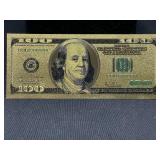 Gold $100 Bill