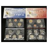 2001 US Mint D & P Uncirculated Coin Sets