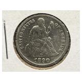 1890 Seated Liberty Dime