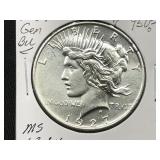 1927-D Peace Silver Dollar