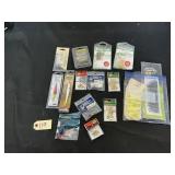 Assortment of fishing items