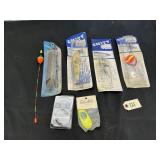 Assorted  muskie fishing items