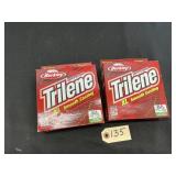 Two spools of Berkley Trilene fishing line