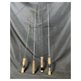 4 Asst Spinning Rods