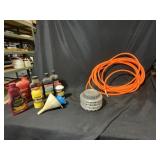 Orange Air Compressor Hose & Misc Oils