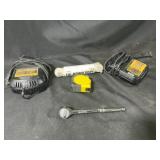 Two Dewalt Charger Bases