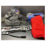 12 Volt Spotlight, 12 Volt Compressor, Grill Tools