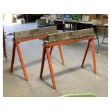 Two Heavy Duty Saw Horses