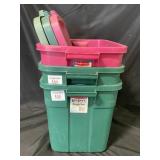 3-Rubbermaid Rough Tote & Lids