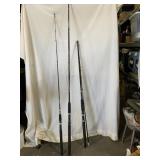 Three Vintage Trolling Rods