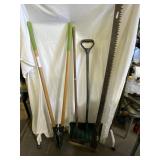 Post Hole Digger & Antique Two Man Cross Cut Saw