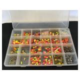Assorted fishing jigs