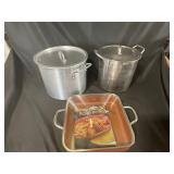 Selection of 3 Cooking Pans