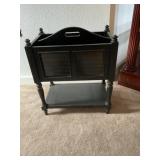 Black Wooden Magazine Rack