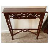 Carved Wood Hall Table