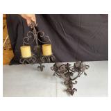 Gothic-Style Double Arm Candle Scones