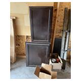 2- Cabinets, Box of Screws, Painting Supplies