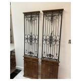 2 Tall Rustic Architectual Wall Panels