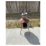 Terracotta Clay Chimenea
