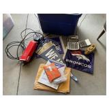 Misc Office Supplies & Bronco Flag