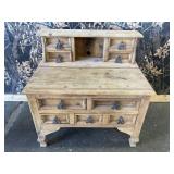 Rustic Solid Pine Miniature Secretary Desk