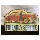 VTG Friendly Service Sign