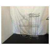 Wire 3-Shelf Tower Shower Organization, Silver