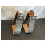 VTG Metal-Bound Wooden Stirrups