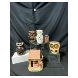 Ceramic Owl Figurines