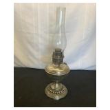 VTG Nickel-Plated Kerosene Oil Lamp