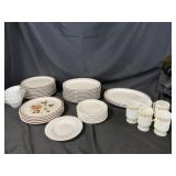 Assorted Plateware, Cups & Glasses