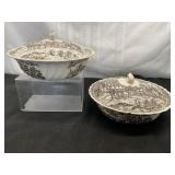 VTG Transferware, 2-Vegetable Dishes