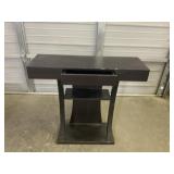 Espresso Finish Console Table With Drawer