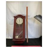 Seiko Mahogany Wall Clock with Pendulum